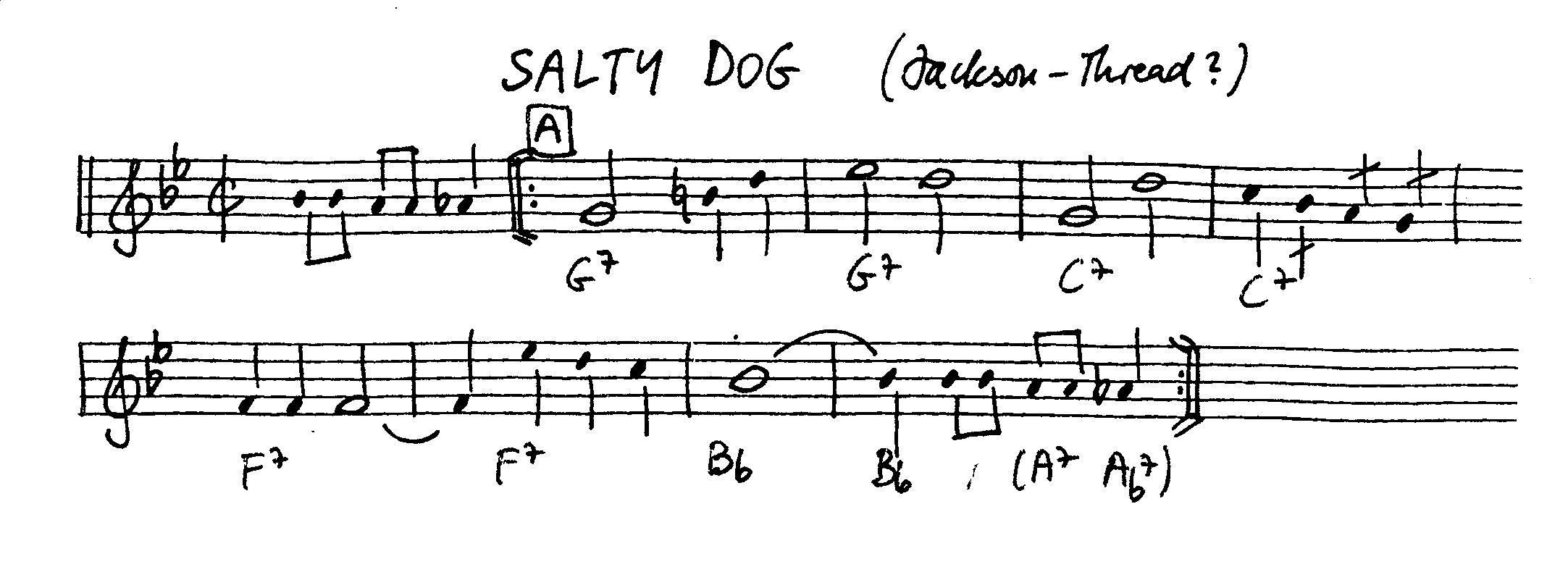 salty dog leadsheet – book us for your next 20s or gatsby event